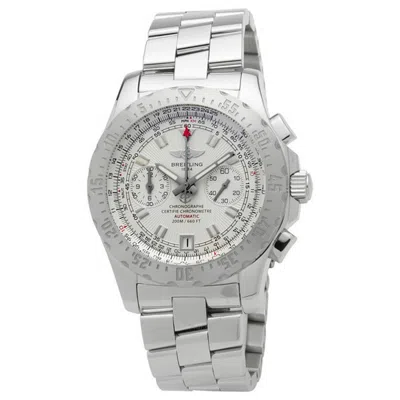 Breitling Skyracer Chronograph Automatic Chronometer Silver Dial Men's Watch A2736234-g615 In Silver Tone