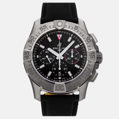 Pre-owned Breitling Super Avenger B01 Chronograph Eb0148101b1x1 In Black