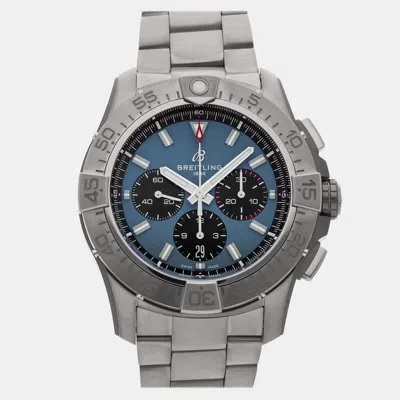 Pre-owned Breitling Super Avenger B01 Chronograph Eb0148101c1e1 Automatic 46 Mm In Blue