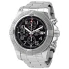 BREITLING PRE-OWNED BREITLING SUPER AVENGER II CHRONOGRAPH AUTOMATIC CHRONOMETER BLACK DIAL MEN'S WATCH A13371