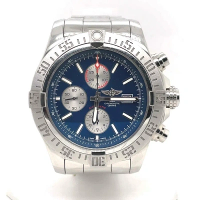 Breitling Super Avenger Ii Chronograph Automatic Mariner Blue Dial Men's Watch A13371111c1 In Metallic
