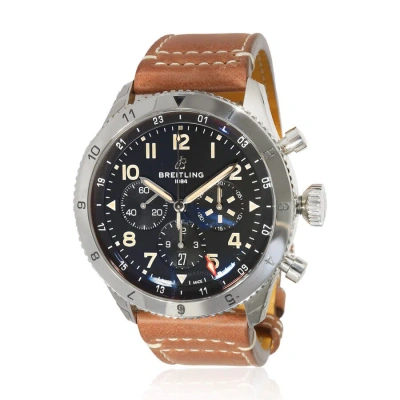 Breitling Super Avi Chronograph Automatic Chronometer Black Dial Men's Watch Ab04453a1b1x1 In Black / Brown