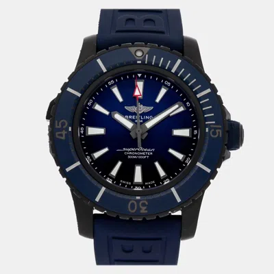 Pre-owned Breitling Superocean 48 Mm In Blue