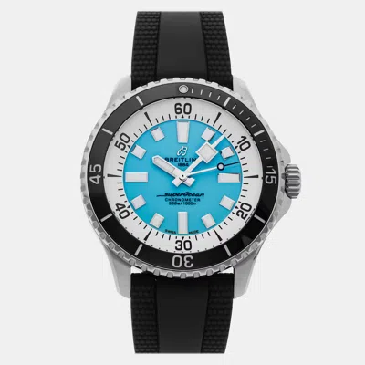 Pre-owned Breitling Superocean A17376211l2s1 In Blue