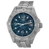 BREITLING PRE-OWNED BREITLING SUPEROCEAN AUTOMATIC CHRONOMETER BLUE DIAL MEN'S WATCH A17360