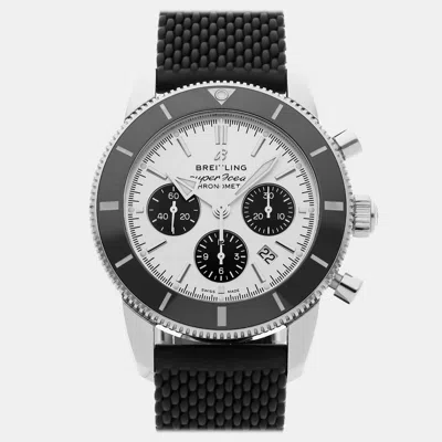 Pre-owned Breitling Superocean Heritage B01 Chronograph Ab0162121g1s1 Automatic 44 Mm In Silver