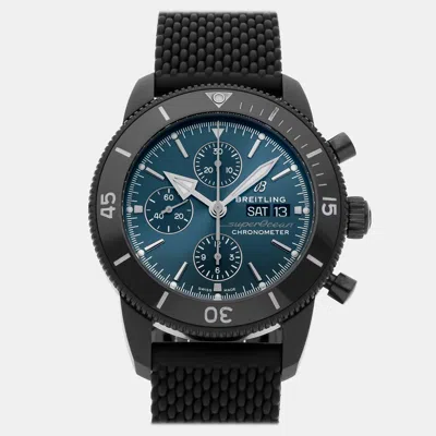 Pre-owned Breitling Superocean Heritage Chronograph M13313101c1s1 Blue Automatic Blacksteel Men's Wr