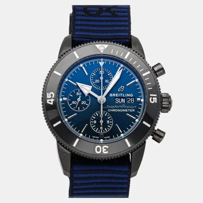 Pre-owned Breitling Superocean Heritage Chronograph Outerknown M133132a1c1w1 Blue Automatic Blackste