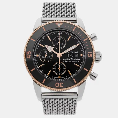 Pre-owned Breitling Superocean Heritage Chronograph U13313121b1a1 Black Automatic Stainless Steel Me