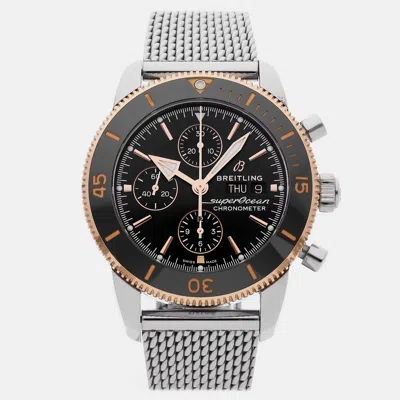 Pre-owned Breitling Superocean Heritage Ii Chronograph U13313121b1a1 In Black