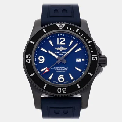 Pre-owned Breitling Superocean M17368d71c1s2 46 Mm In Blue
