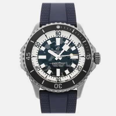 Pre-owned Breitling Superocean Super Diver E10379351b1s1 Grey Automatic Titanium Men's Wristwatch 46 In Gray