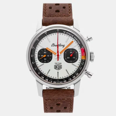 Pre-owned Breitling Top Time Deus Limited Edition A233101a1a1x1 Silver Automatic Stainless Steel Men