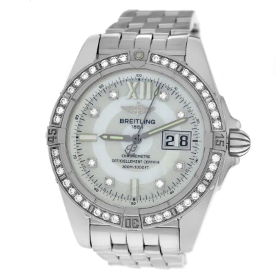 Breitling Windrider Cockpit Automatic Chronometer Diamond White Dial Men's Watch A49350