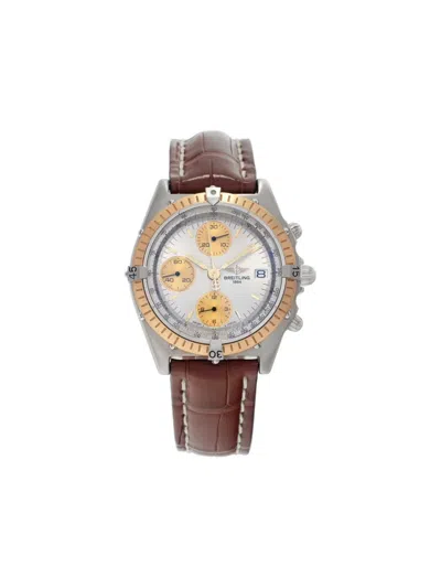 Pre-owned Breitling  Chronomat 38mm In Silver