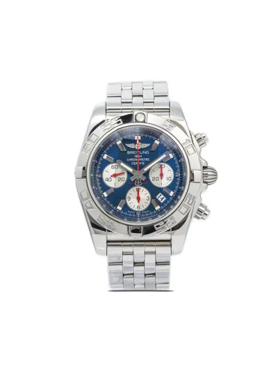 Pre-owned Breitling  Chronomat 44mm In Blue