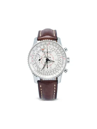 Pre-owned Breitling  Montbrillant 42mm In White