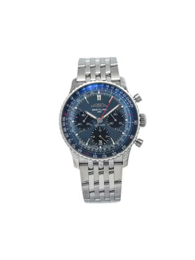 Pre-owned Breitling  Navitimer 41mm In Blue