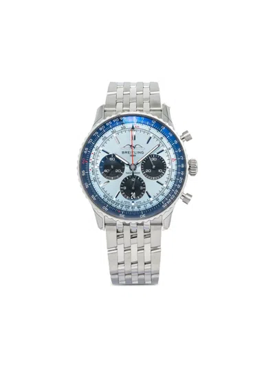 Pre-owned Breitling  Navitimer 43mm In Blue