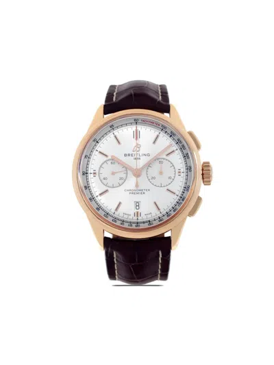 Pre-owned Breitling  Premier 42mm In White