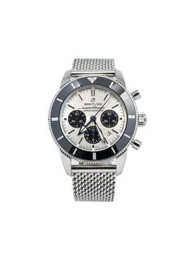 Pre-owned Breitling  Superocean 44mm In White