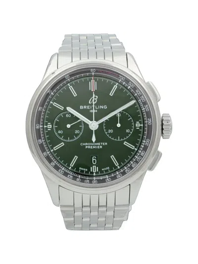 Pre-owned Breitling Premier B01 42mm Watch In Green