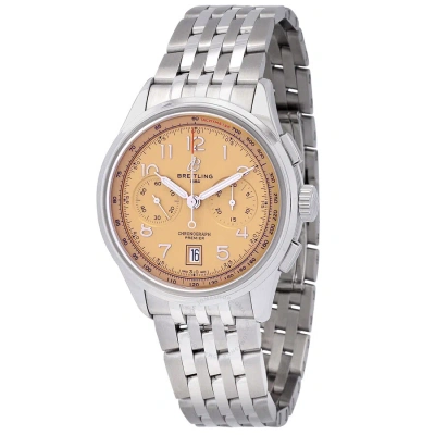 Breitling Premier B01 Chronograph 42 Automatic Chronometer Brown Dial Men's Watch Ab0145331k1a1