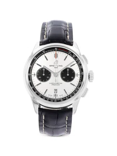 Pre-owned Breitling Premier B01 Chronograph 42mm Watch In White