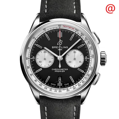 Breitling Premier B01 Chronograph Automatic Chronometer Black Dial Men's Watch Ab0118371b1x1