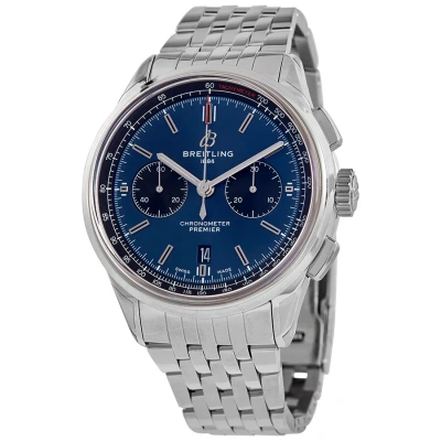 Breitling Premier B01 Chronograph Automatic Chronometer Blue Dial Men's Watch Ab0118221c1a1