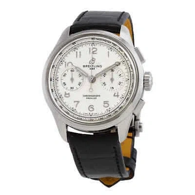 Pre-owned Breitling Premier B09 Heritage Chronograph 40mm Automatic White Dial Unisex