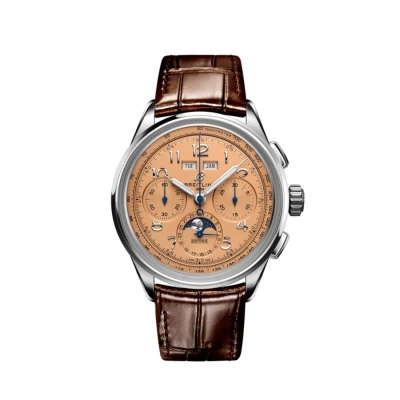 Breitling Premier B25 Datora Chronograph Automatic Brown Dial Men's Watch Ab2510201k1p1