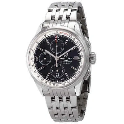 Pre-owned Breitling Premier Chronograph Automatic Chronometer Black Dial Men's Watch