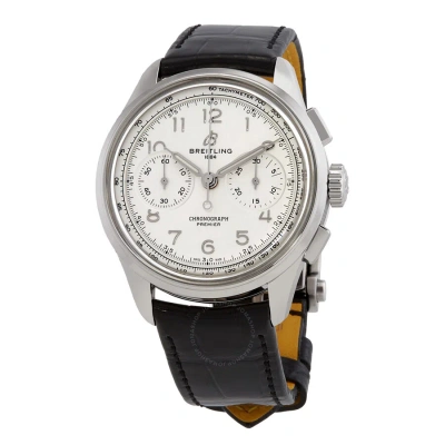 Breitling Premier Heritage Chronograph Automatic White Dial Unisex Watch Ab0930371g1p1 In Black / White