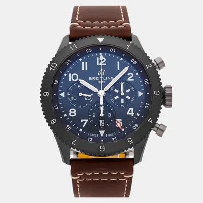 Pre-owned Breitling Super Avi B04 Chronograph Sb04452a1c1x2 46 Mm In Blue