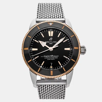 Pre-owned Breitling Superocean Heritage B20 Ub2030121b1a1 Black Automatic Stainless Steel Men's Wris