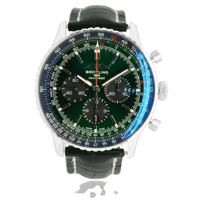 Pre-owned Breitling Stainless Steel Navitimer B01 Chronograph 46mm In Multi