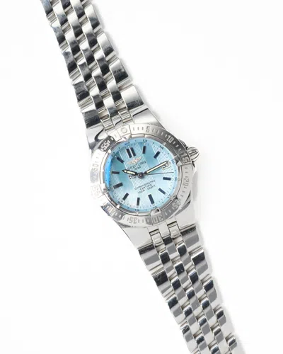 Pre-owned Breitling Starliner 30mm 2007 Full Set Watch In Blue