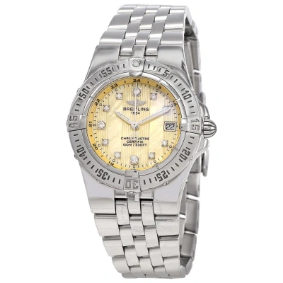 Breitling Starliner Quartz Chronometer Diamond Ladies Watch A7134012/i510.360a In Black