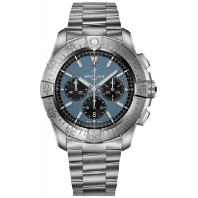 Breitling Super Avenger 46 Automatic Chronograph Blue Dial Titanium Men's Watch Eb0148101c1e1