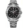 Breitling Super Avenger 46 Chronograph Black Dial Titanium Men's Watch Eb0148101b1e1 In Silver