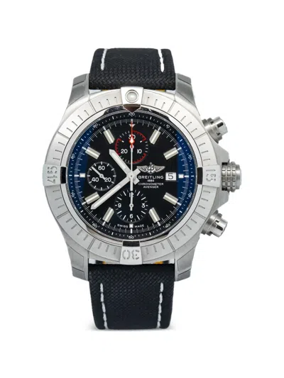 Pre-owned Breitling Super Avenger 48mm Watch In Black