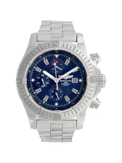 Pre-owned Breitling Super Avenger 48mm Watch In Blue