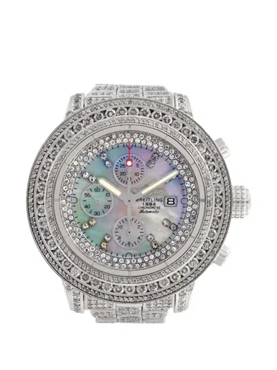 Pre-owned Breitling Super Avenger 48mm Watch In White