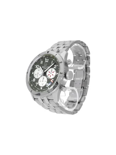Pre-owned Breitling Super Avi 46mm In Green