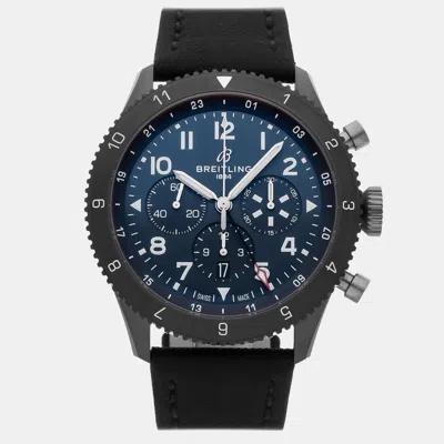 Pre-owned Breitling Super Avi B04 Chronograph Blue Ceramic Automatic Men's Watch 46mm