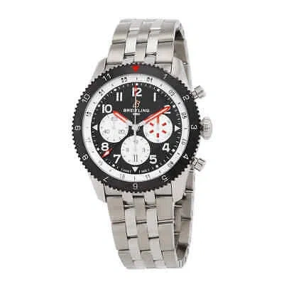 Pre-owned Breitling Super Avi 46mm Gmt Mosquito Chronograph Automatic Black Dial Men's