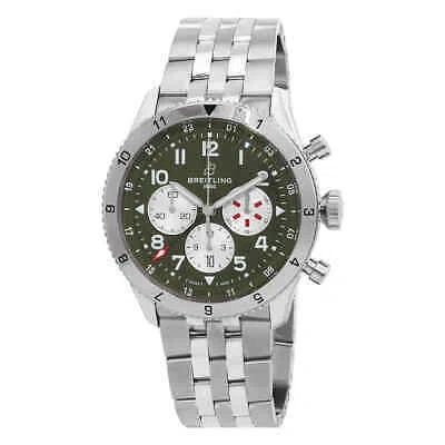 Pre-owned Breitling Super Avi Chronograph Automatic Chronometer Mens Watch Ab04452a1l1a1