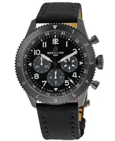Pre-owned Breitling Super Avi Night Fighter Automatic Men's Watch Sb04451a1b1x1