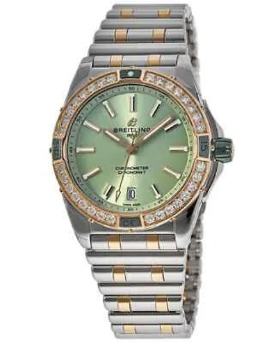 Pre-owned Breitling Super Chronomat Automatic 38 Diamond Women's Watch U17356531l1u1
